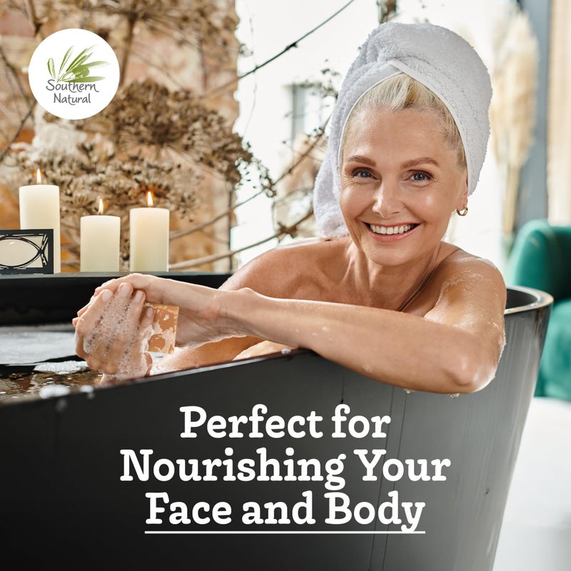 Southern Natural Goat Milk Soap Bar - 3 Pack Essential Oil Blend - For Dry Sensitive Skin. Natural Handmade Face & Body Soap For Men & Women. (Net 12 oz) - Image 2